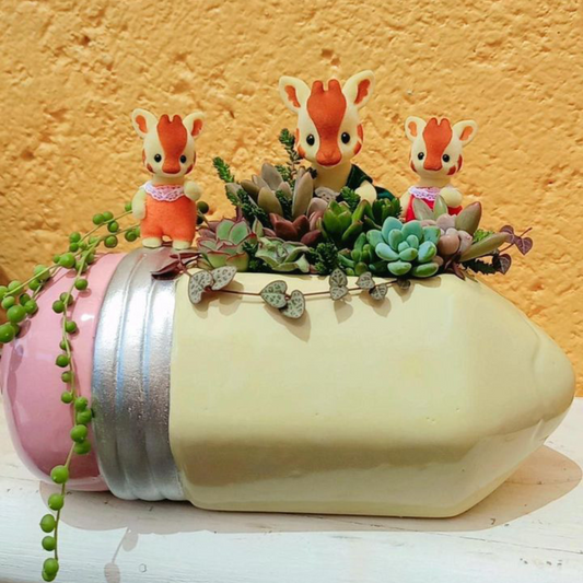 Maceta Ceramica Lapiz Mediano