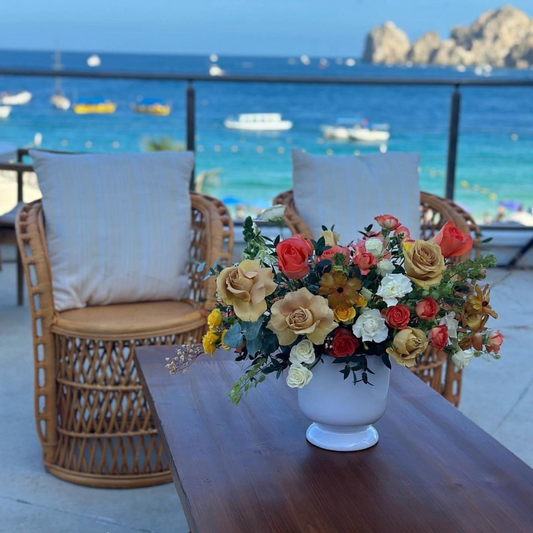 Paquete 6 Floreros Cerámica Copa Caliz