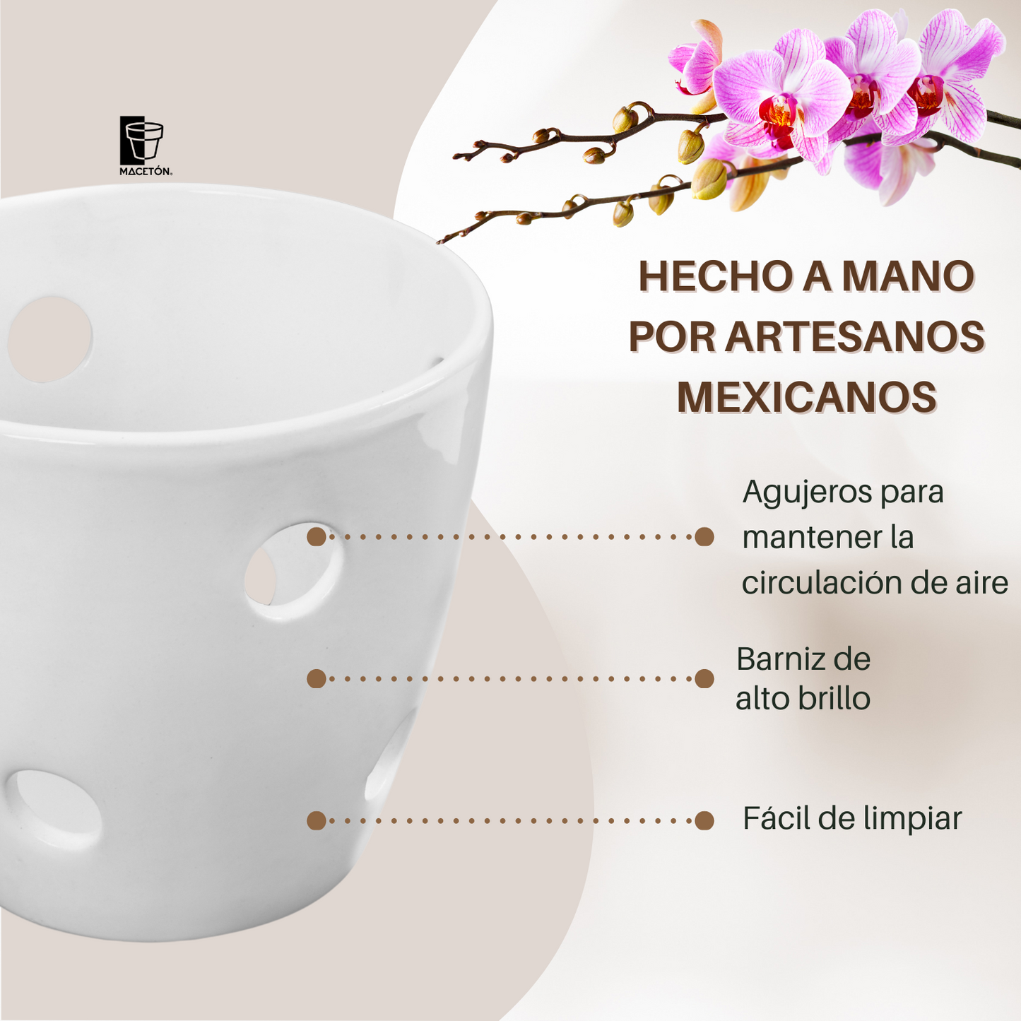 Cono Mediano Calado Blanco