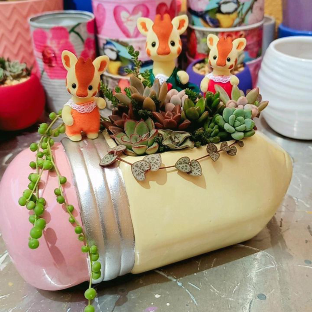 Maceta Ceramica Lapiz Mediano