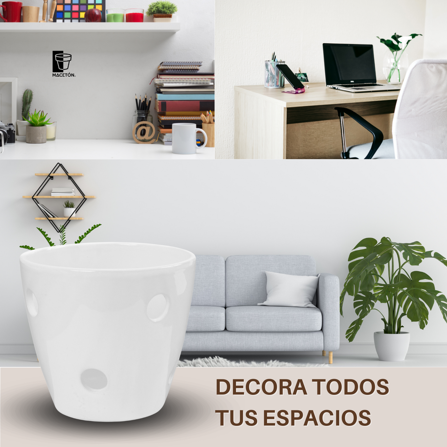 Cono Mediano Calado Blanco