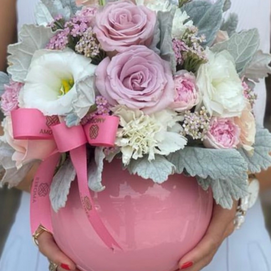 Paquete 6 Pecera Grande Esmalte Rosa