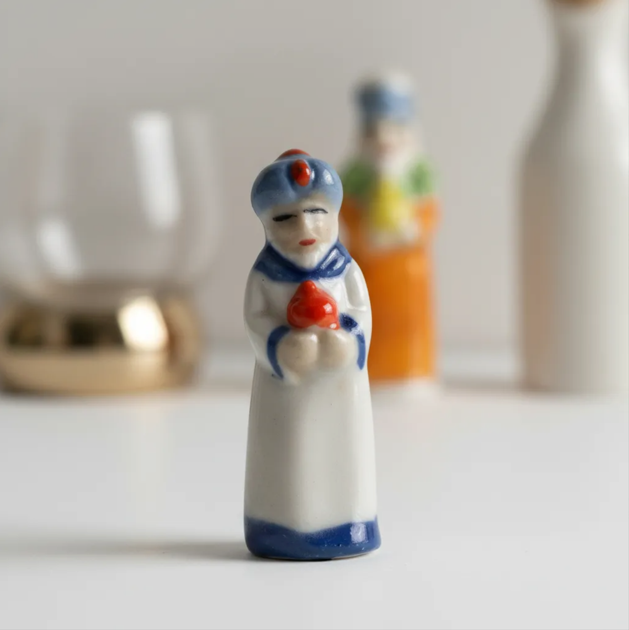 Paquete 25 Sets 3 Reyes Magos Miniatura Porcelana