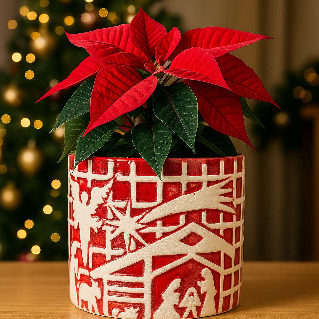 Papel Picado Rojo Misterio Navidad