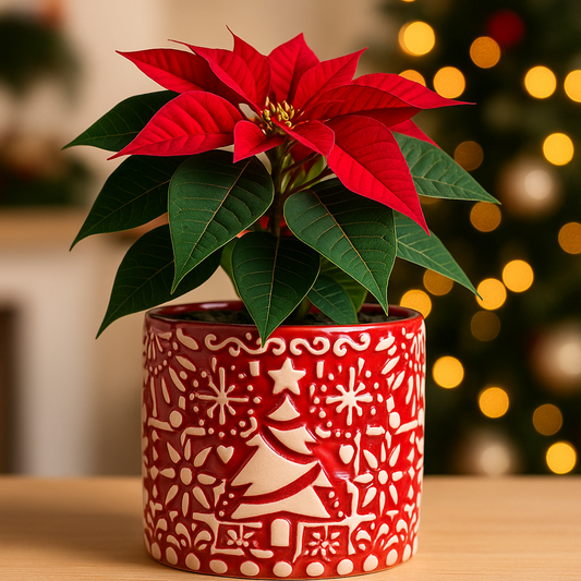 Papel Picado Rojo Pino Navideño