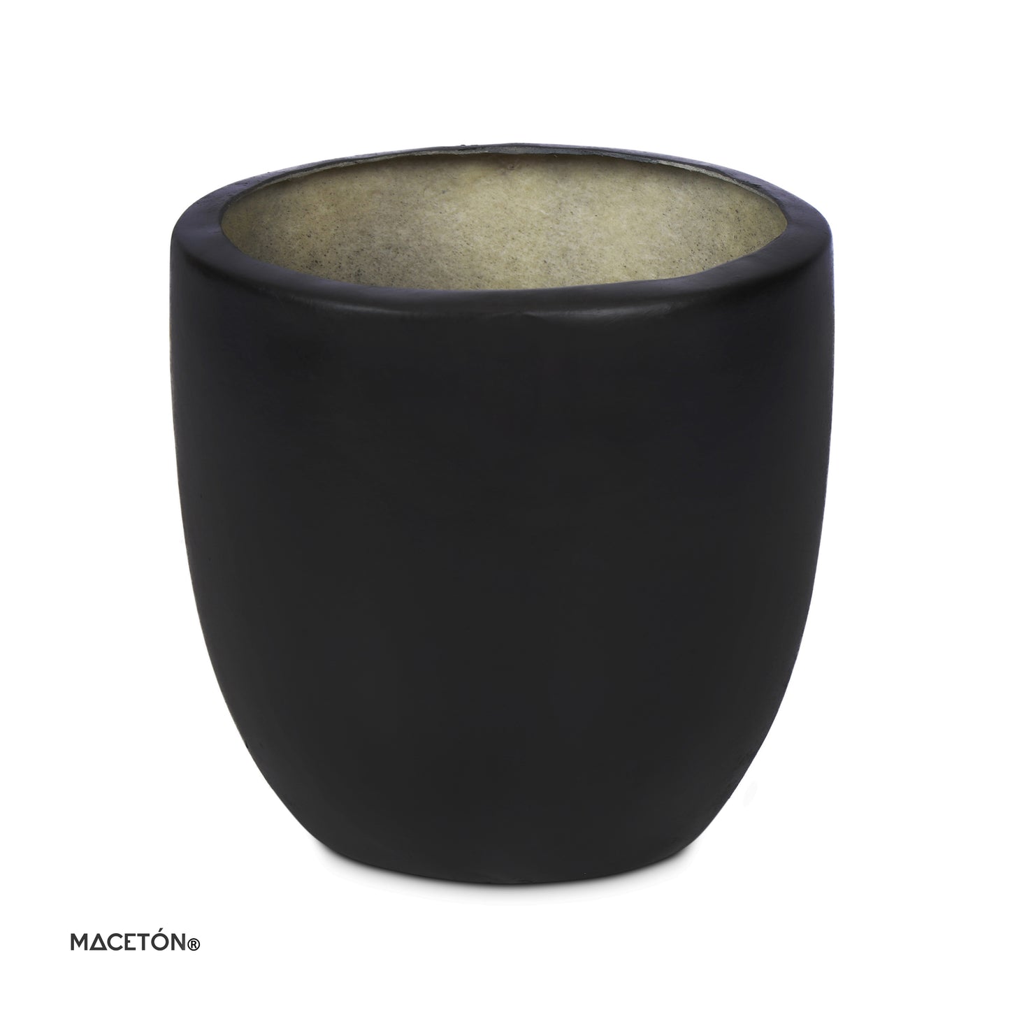 Barril Fibra de Vidrio Negro 70x60cm