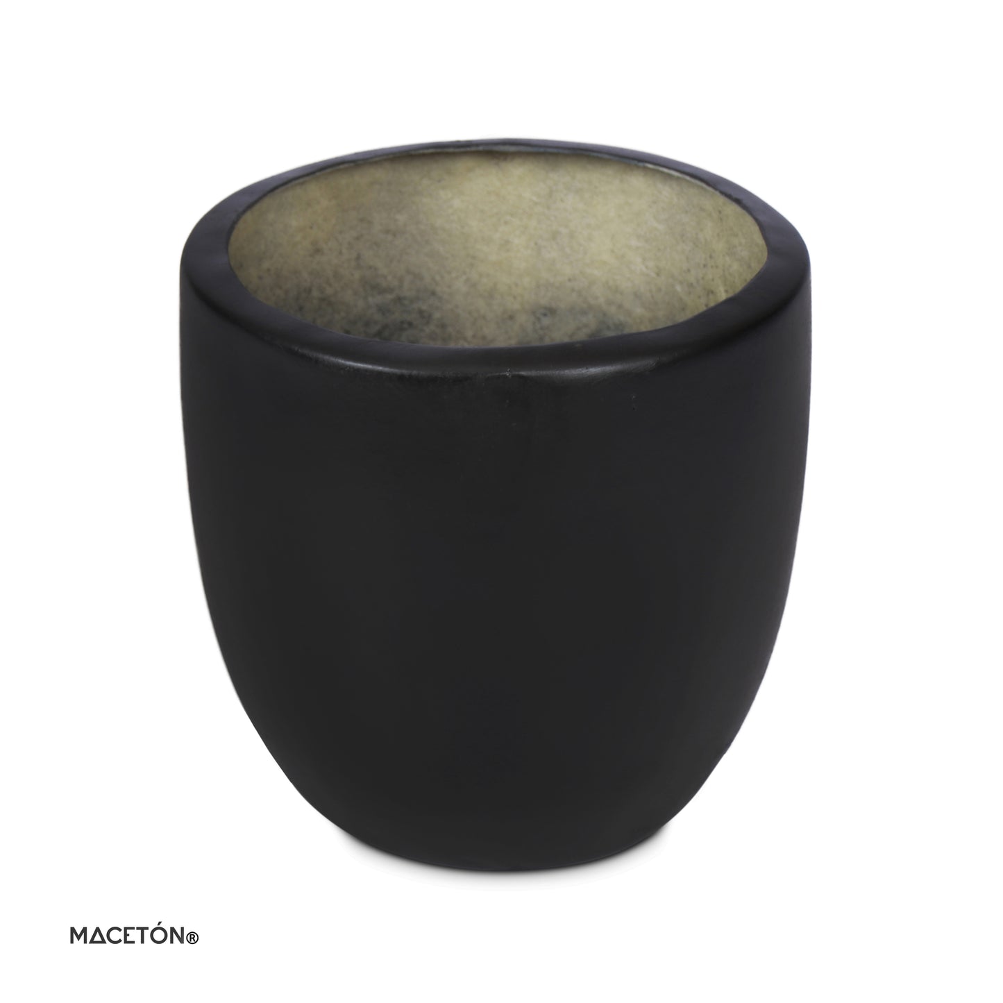 Barril Fibra de Vidrio Negro 70x60cm