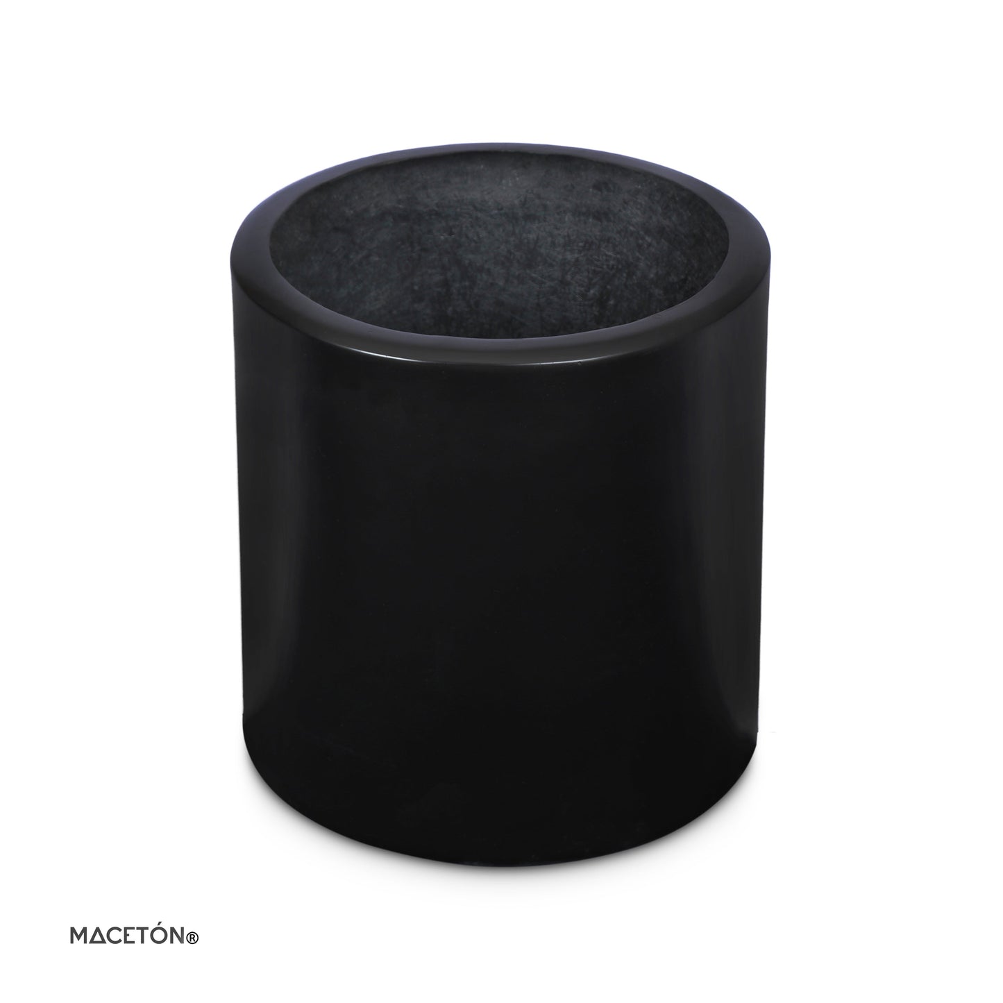 Cilindro Fibra De Vidrio Negro 50x50cm