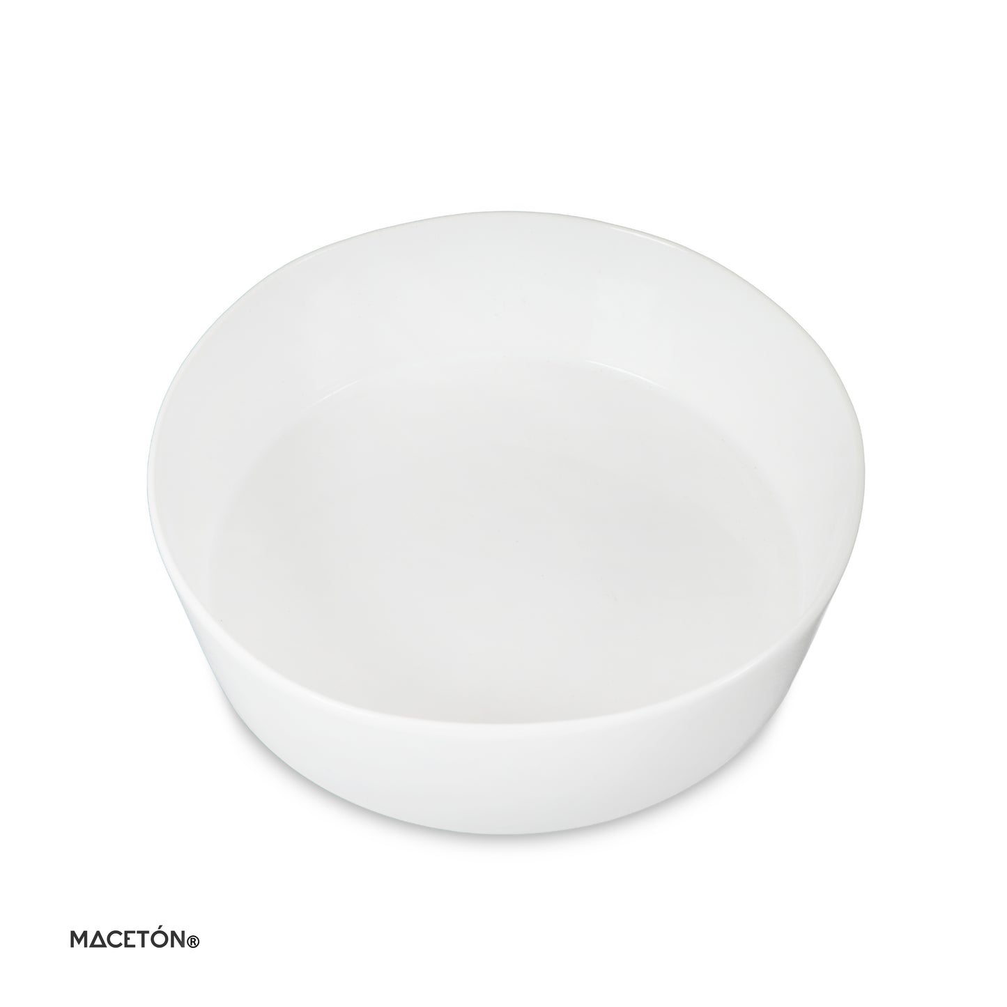 Terrario Redondo Blanco 9x23cm