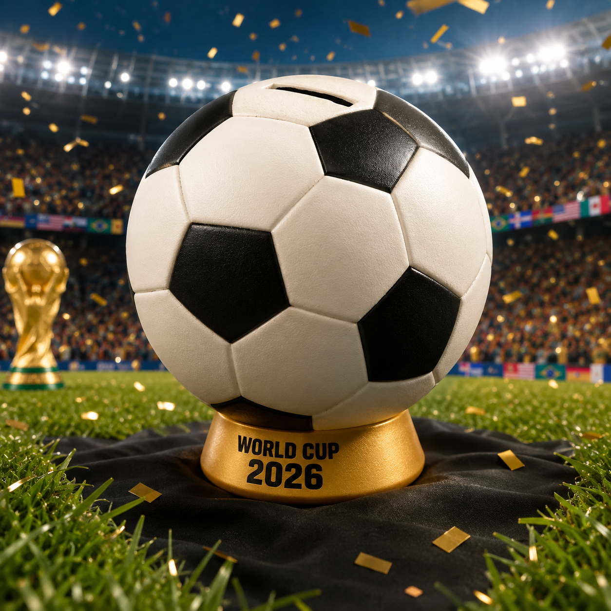 Paquete 20 Alcancia Balón Futbol Soccer Cerámica Para Pintar - Manualidad para todas las edades, Mundial Futbol 2026