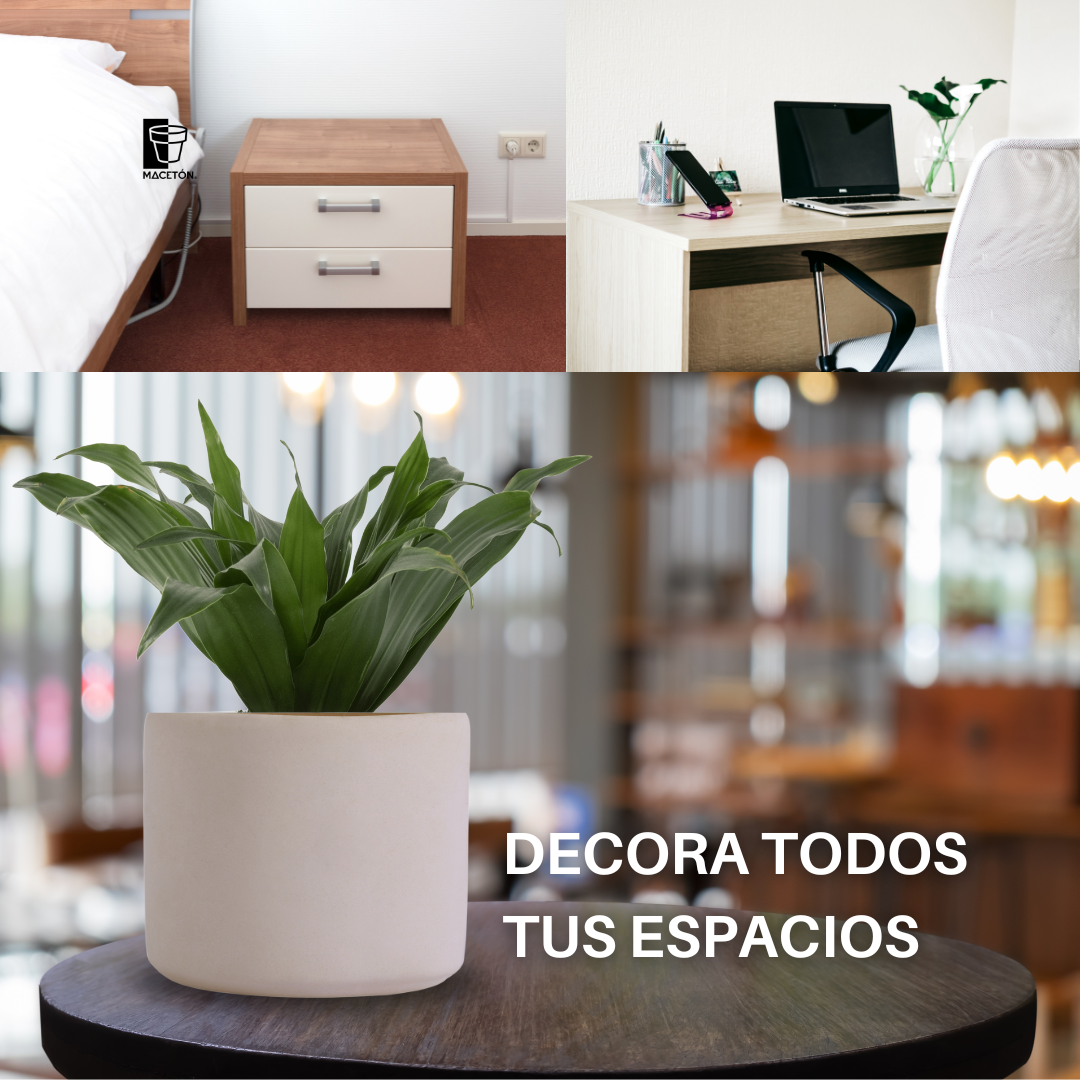 Paquete 18 Macetas De Ceramica Sin Pintar Cilindro Mediano