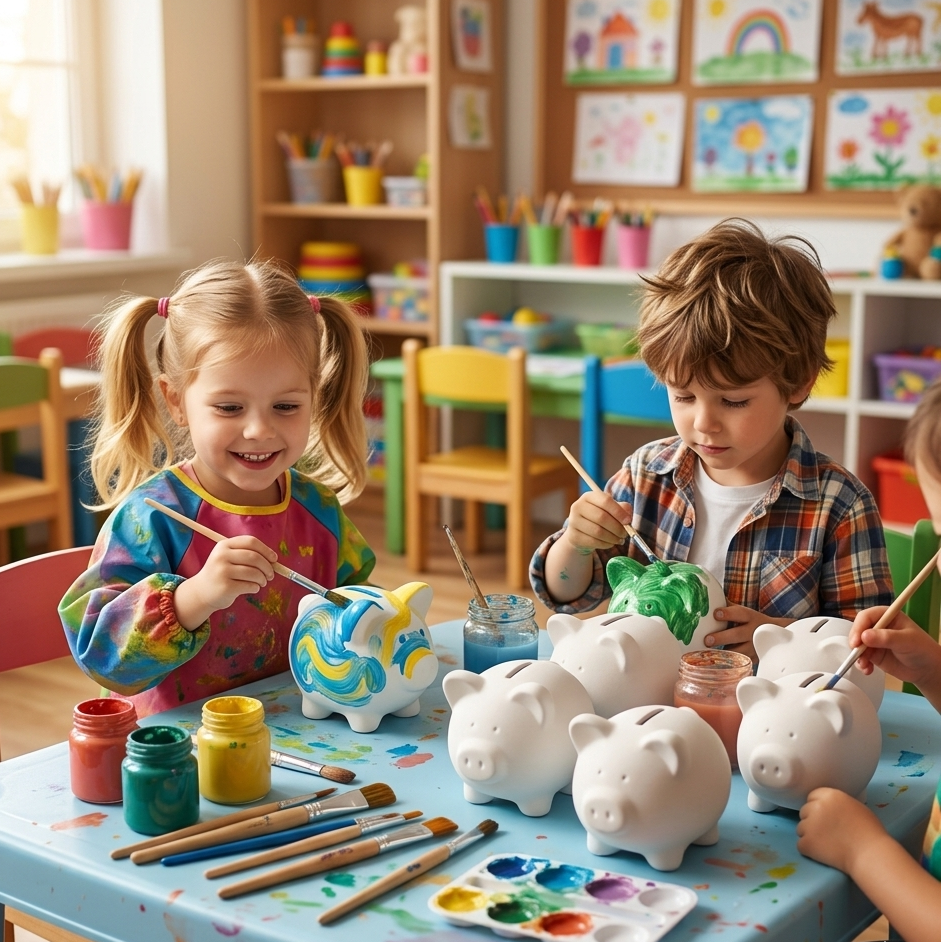 64 alcancias de marranito ceramica para pintar