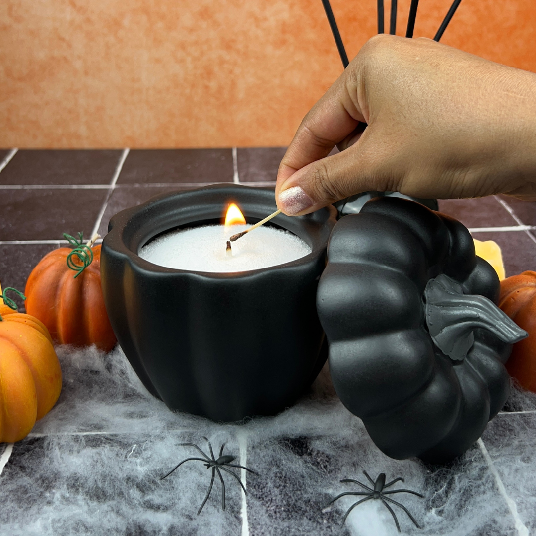 Calabaza Con Tapa Esmalte Mate