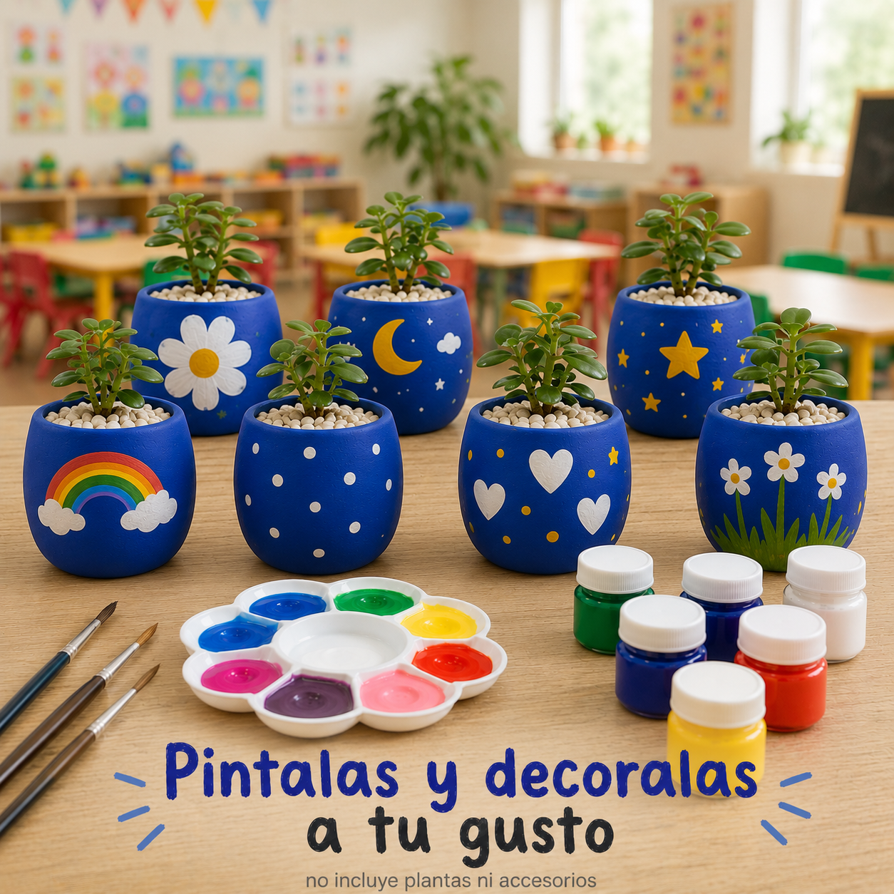 Paquete 18 Macetas Macetas de Cerámica Redondas Sin Pintar con Drenaje | Manualidades, Recuerdos y Decoración