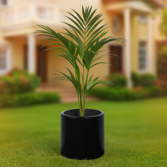 Cilindro Fibra De Vidrio Negro 40x40cm