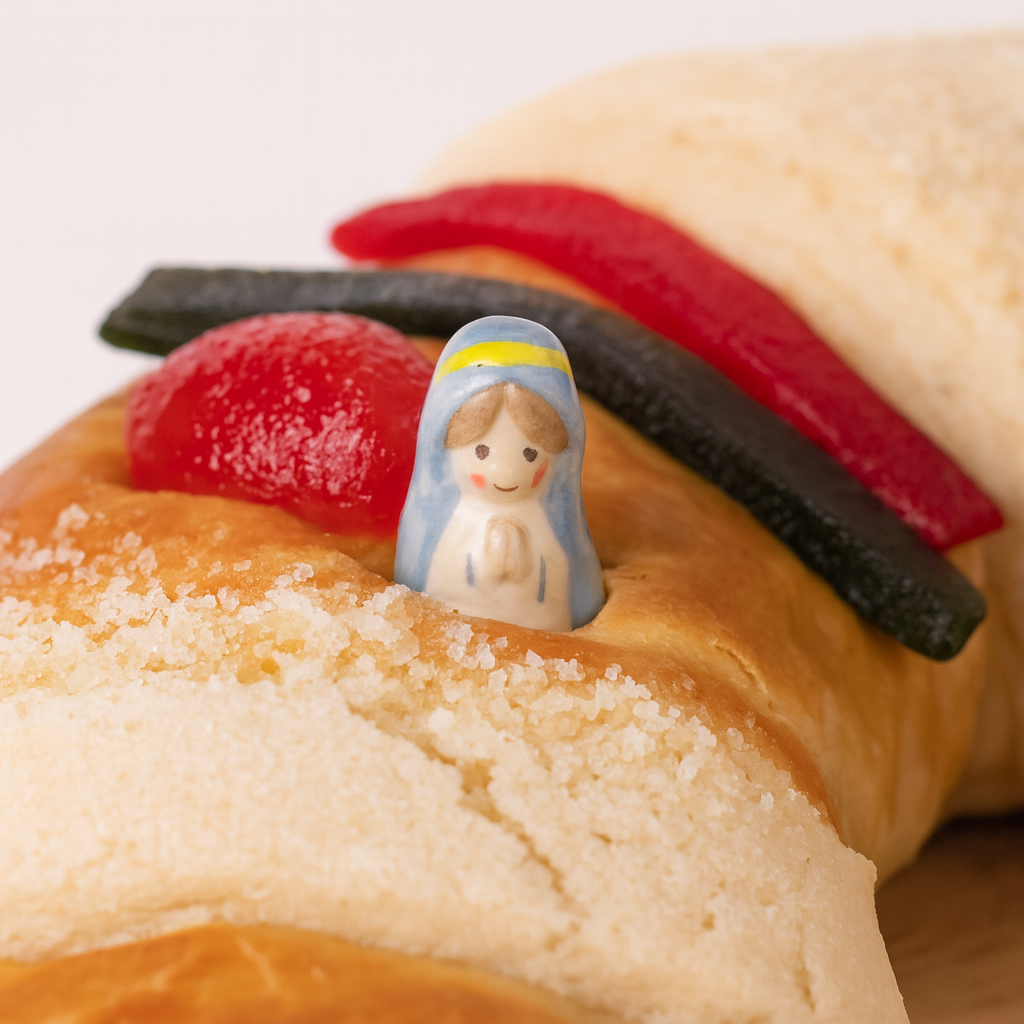 Nacimiento Miniatura de Porcelana Para Rosca Reyes