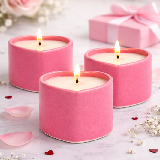 Paquete 10 Suculenta Corazón Rosa