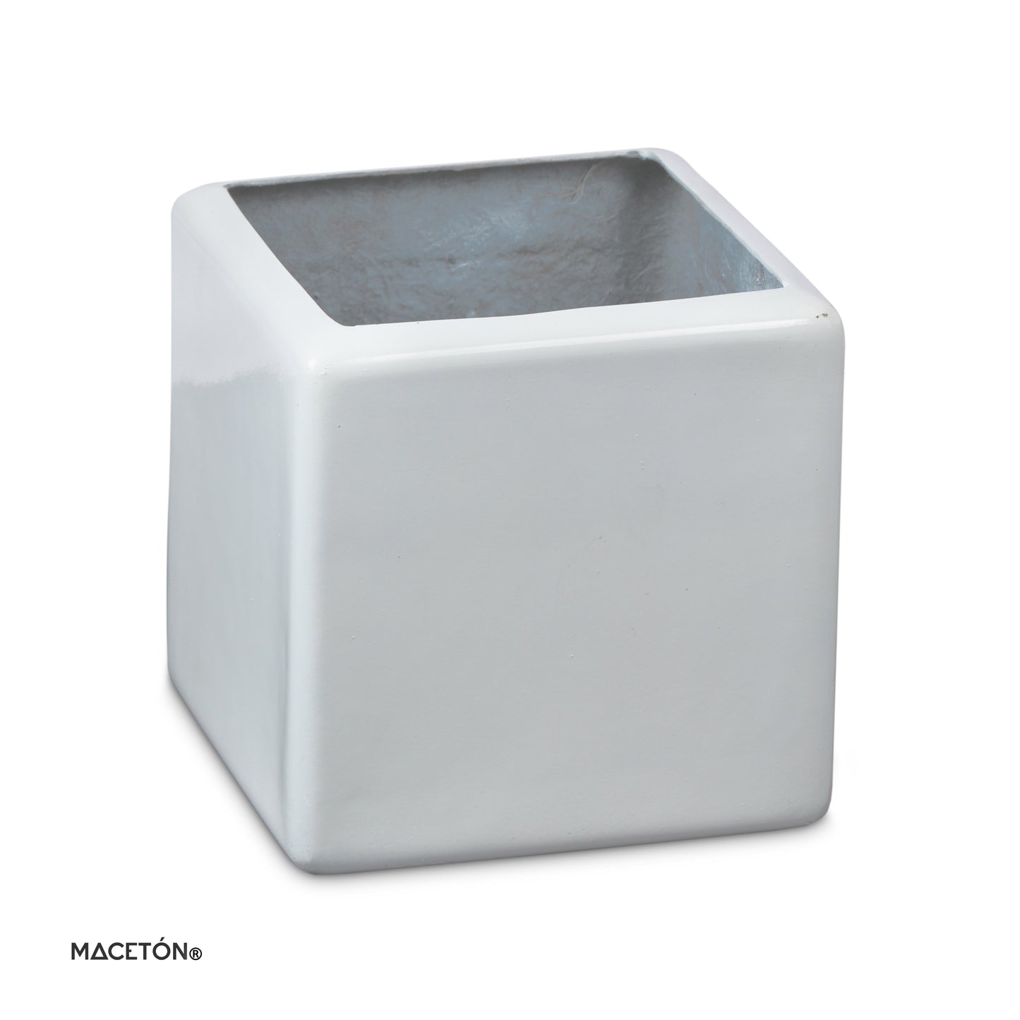 Cubo Fibra de Vidrio Blanco 25x25cm