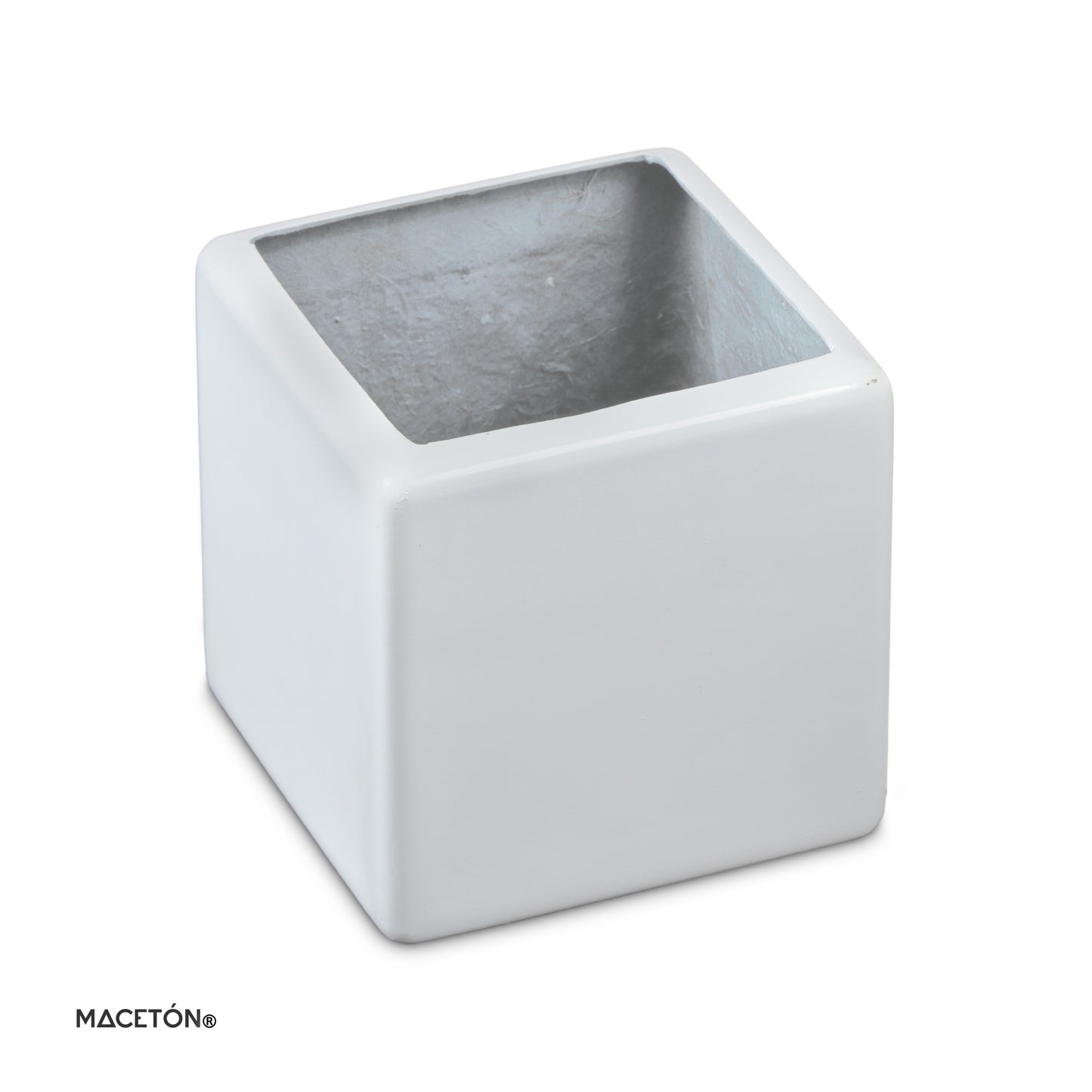 Cubo Fibra de Vidrio Blanco 25x25cm