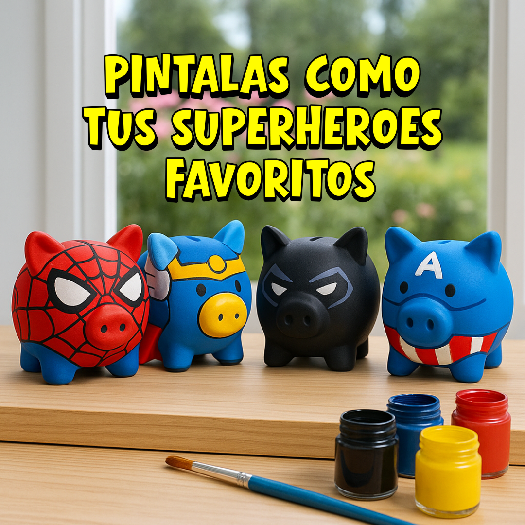 Alcancías De Marranito de Cerámica para Pintar | Regalo Artesanal Mayoreo