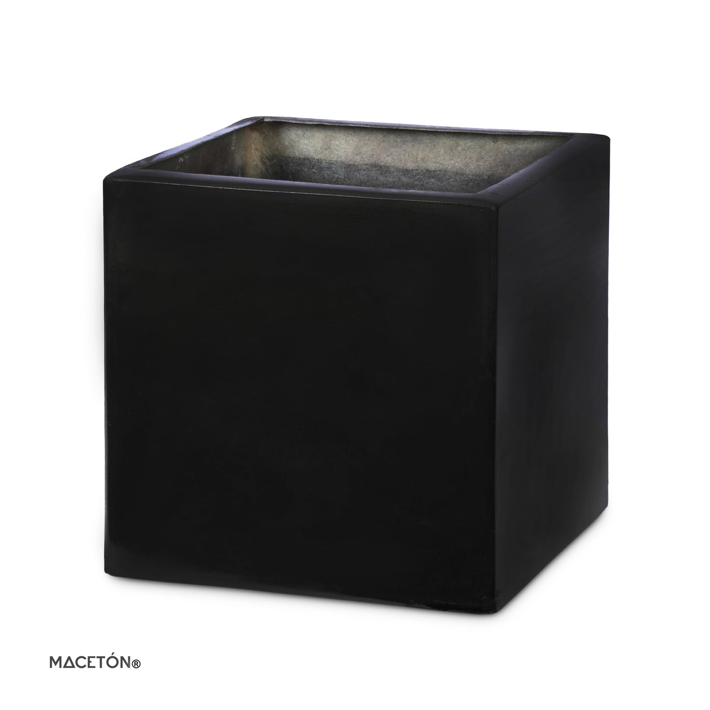 Cubo Fibra de Vidrio Negro 50x50cm