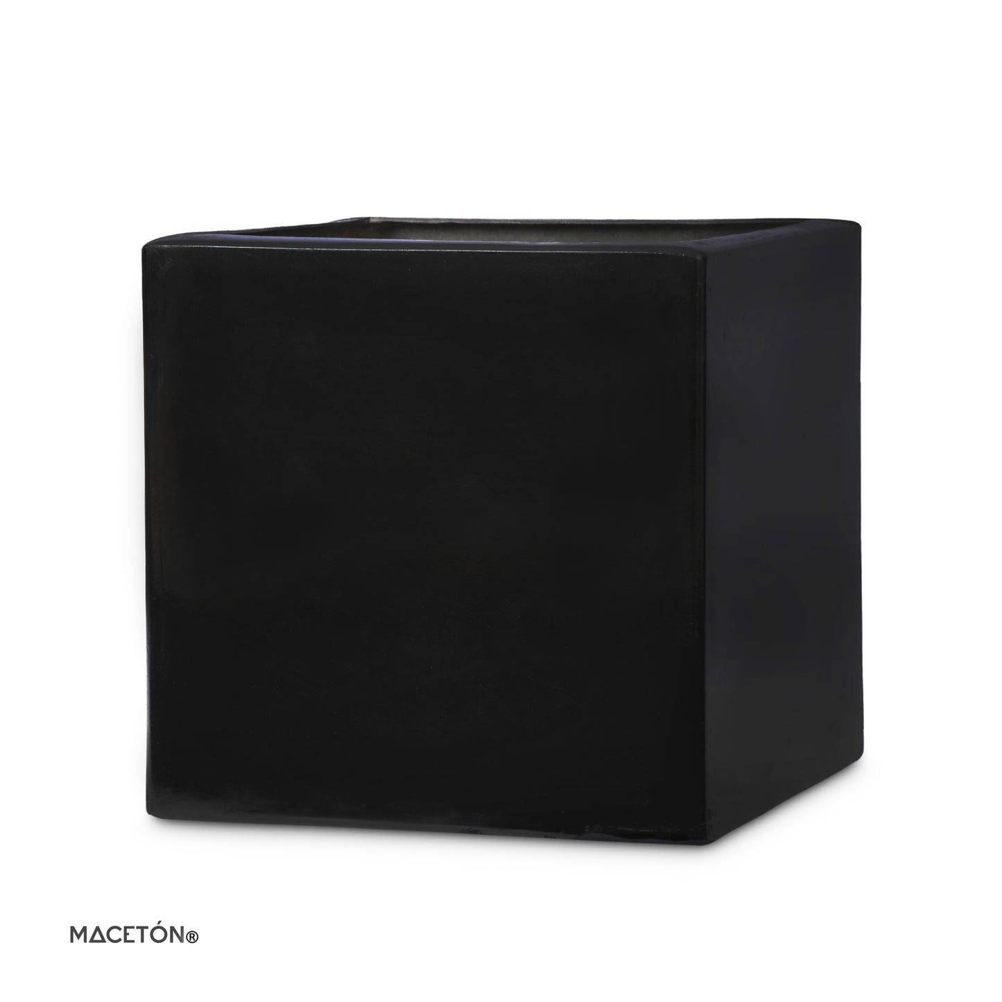 Cubo Fibra de Vidrio Negro 50x50cm