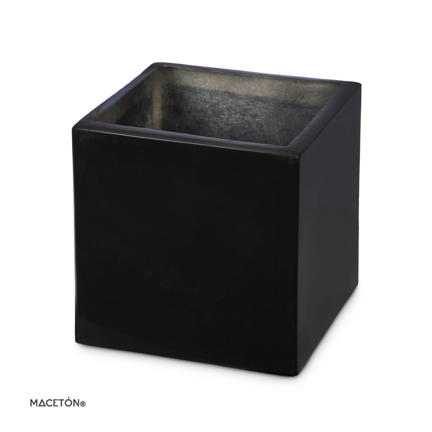 Cubo Fibra de Vidrio Negro 50x50cm