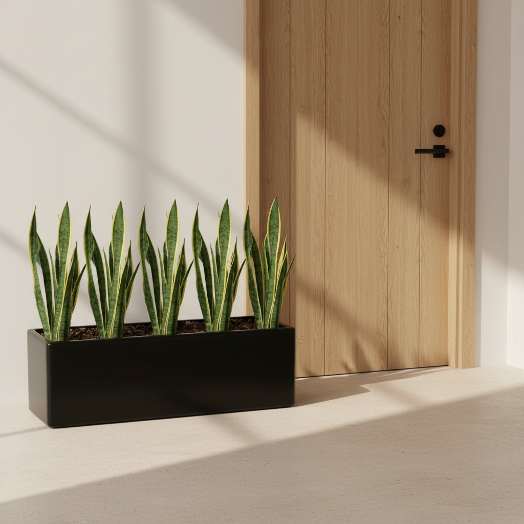 Jardinera Rectangular de Fibra de Vidrio
